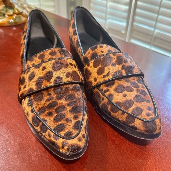 3.1 Phillip Lim Quinn Loafers Leopard Pony Hair EU 38 7 - Picture 1 of 11